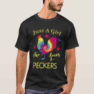 Nur ein Mensch Lieben Spechte Hühnchen T-Shirt