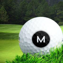 Nur ein Minimalistisches M Monogramm Golfball