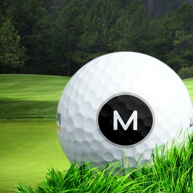 Nur ein Minimalistisches M Monogramm Golfball (Von Creator hochgeladen)
