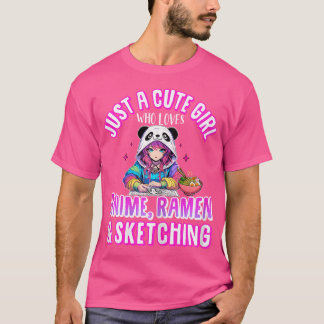 Nur ein Niedliches Mädchen, das Lieben Anime Ramen T-Shirt