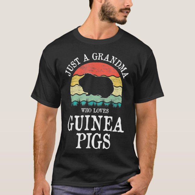 Nur ein Oma, das die Guinea Schweine Liebe _1 T-Shirt (Vorderseite)