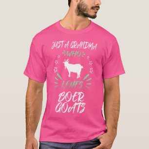 Nur ein Oma, das die Ziegen Liebe T-Shirt