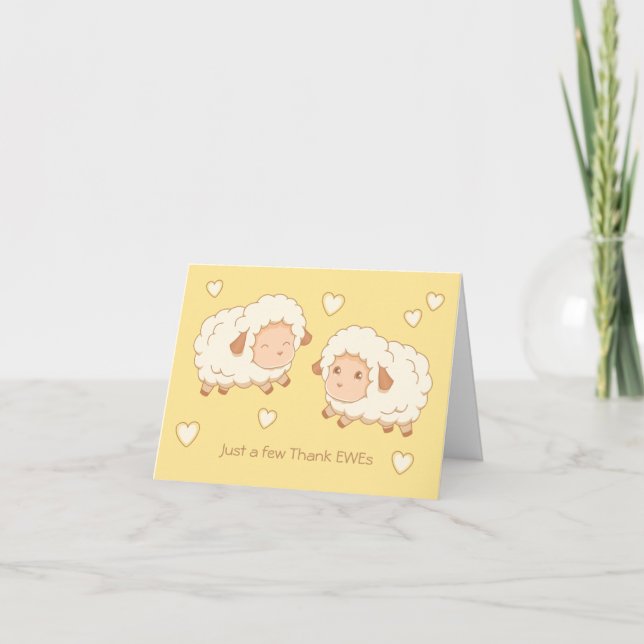 Nur ein paar Dankeschön Ewes (Danke, dass ihr euch Dankeskarte (Vorderseite)