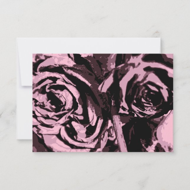 Nur ein paar Rose Dankeskarte (Vorderseite)