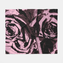 Nur ein paar Rose Fleecedecke