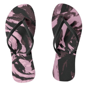 Nur ein paar Rose Flip Flops
