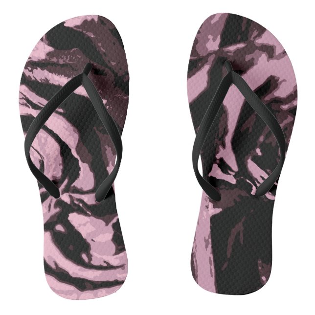 Nur ein paar Rose Flip Flops (Fußbett)