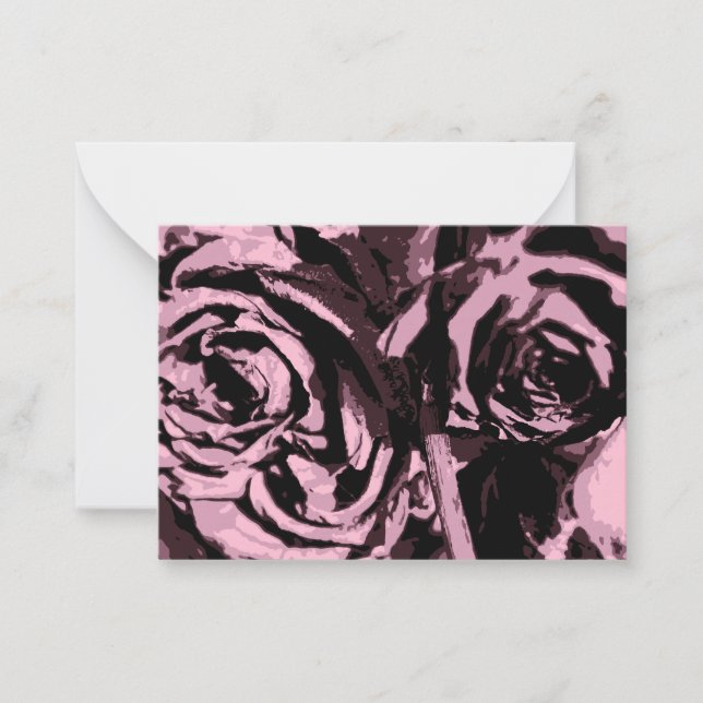 Nur ein paar Rose Mitteilungskarte (Vorderseite)