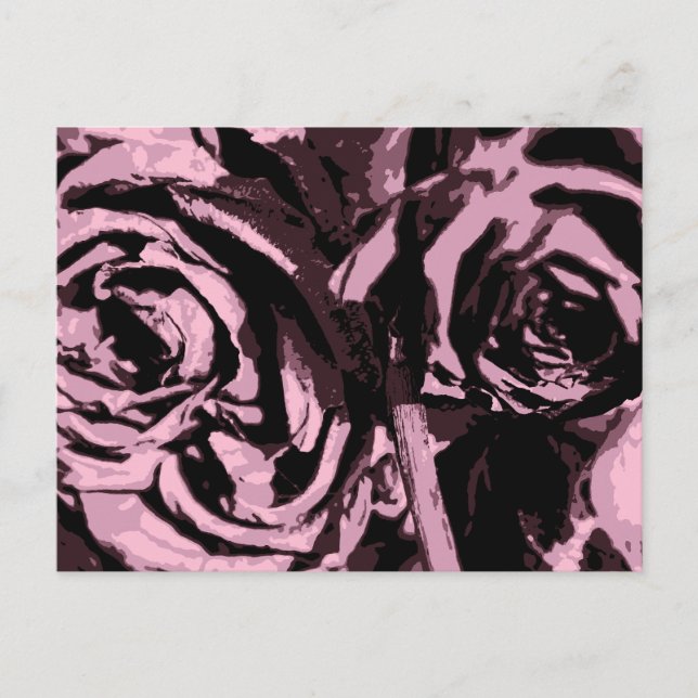 Nur ein paar Rose Postkarte (Vorderseite)