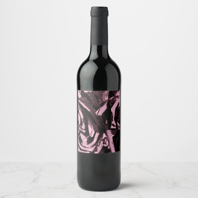 Nur ein paar Rose Weinetikett (Vorderseite)