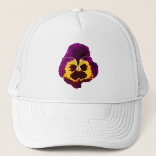 Nur ein Pansy Blossom + Ihr Text & Ideen Truckerkappe