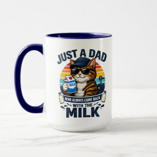 Nur ein Papa, der immer lustig kam Katze   Vater- Tasse