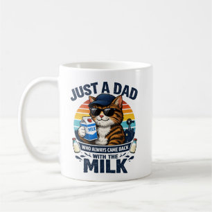 Nur ein Papa, der immer lustig war, Katze   Vater  Kaffeetasse