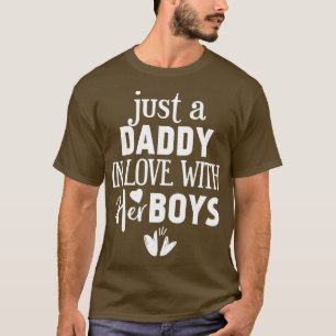 Nur ein Papa in Liebe mit seinen Jungs 1 T-Shirt