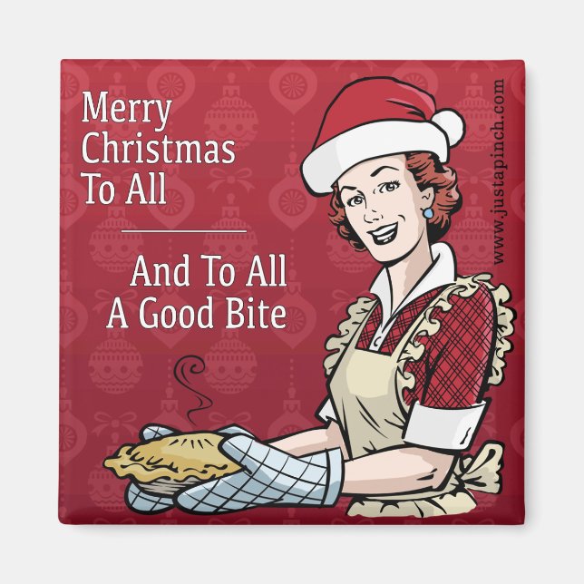 Nur ein Pinch fröhlicher Weihnachts-Kühlschrank Ma Magnet (Vorne)