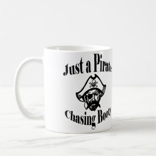 Nur ein Piratenjäger-Hintern - Schwarzes Gesicht Kaffeetasse