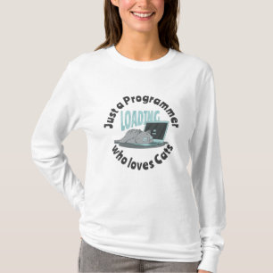 Nur ein Programmierer, der Katzen Liebe T-Shirt
