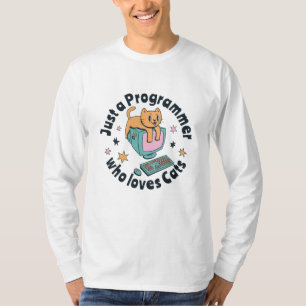 Nur ein Programmierer, der Katzen liebt T-Shirt