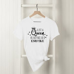 Nur ein Queen Gebäude Ihr Empire Black Zitat T-Shirt<br><div class="desc">Dieses fabelhafte,  weiße T-Shirt Design für ihre Features "Just a Queen Gebäude ihr Imperium",  ein lustiges und inspirierendes Zitat,  in Schwarz. Eine Krone und Sterne unterstreichen das stilvolle Typografie-Design. Ein großartiges Geschenk für einen Heimwerker,  einen kleinen Unternehmer oder Unternehmer.</div>