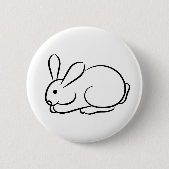 Nur ein Rabbit Button (Vorderseite)