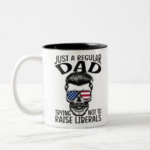 Nur ein regelmäßiger Vater, der versucht, die Li Zweifarbige Tasse