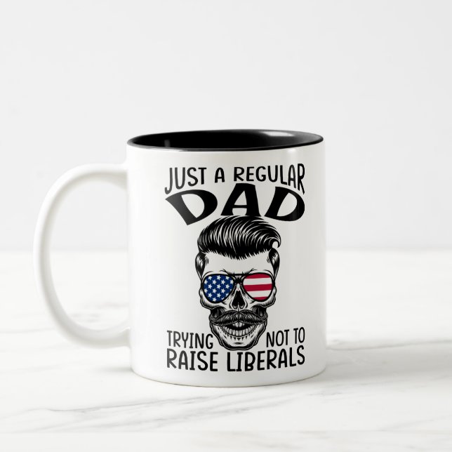 Nur ein regelmäßiger Vater, der versucht, die Libe Zweifarbige Tasse (Links)