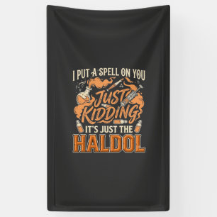Nur ein Scherz Haldol Halloween Trankflasche Syrin Banner