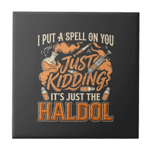 Nur ein Scherz Haldol Halloween Trankflasche Syrin Fliese