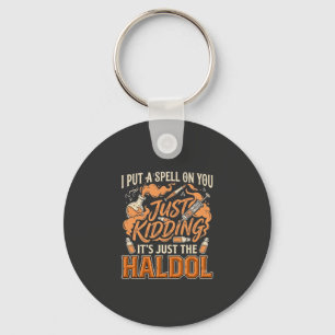 Nur ein Scherz Haldol Halloween Trankflasche Syrin Schlüsselanhänger