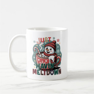 Nur ein Schmelzen - Weihnachtsschneemann Kaffeetasse