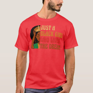 Nur ein schwarzes Mädchen, das den Traumafrikaner  T-Shirt