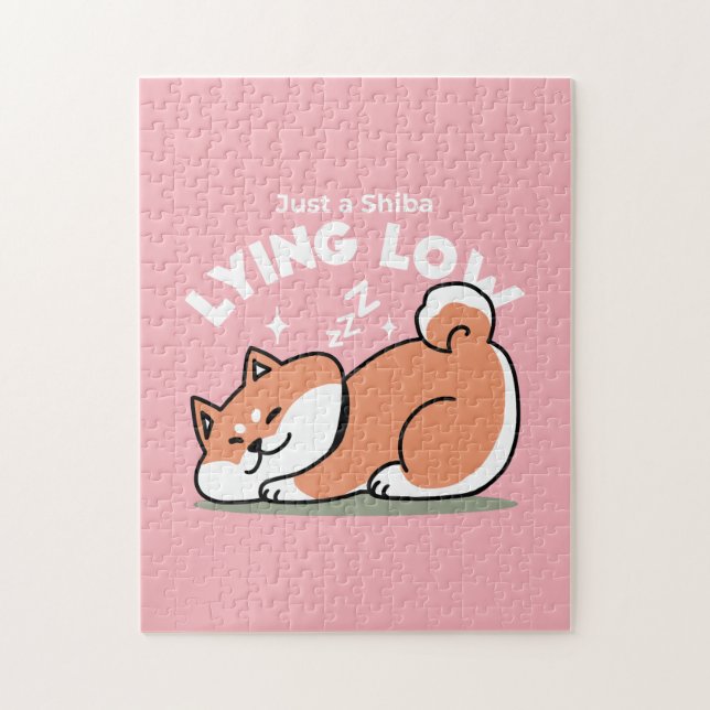 Nur ein Shiba, der niedrig fliegt: Niedliches Shib (Vertikal)