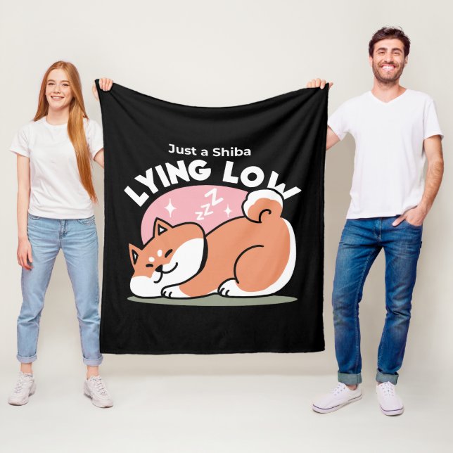 Nur ein Shiba, der niedrig fliegt: Niedliches Shib Fleecedecke (Beispiel)