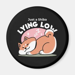 Nur ein Shiba, der niedrig fliegt: Niedliches Shib Magnet