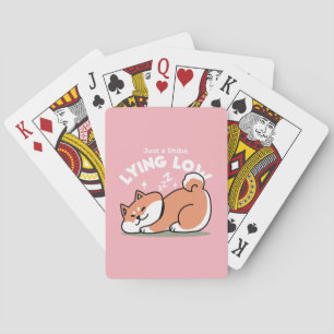 Nur ein Shiba, der niedrig fliegt: Niedliches Shib Spielkarten