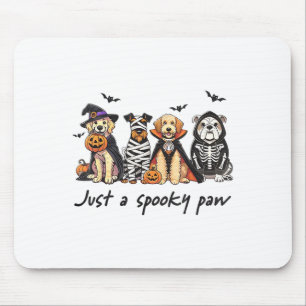 Nur ein Spooky Paw Hund Funny Hunde Halloween Spoo Mousepad