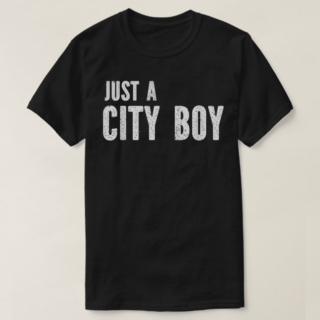 Nur ein Stadtjunge auf Reisen T-Shirt (Design vorne)