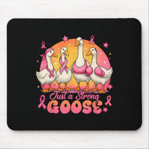 Nur ein starker Gänserosa-Ribbon-Brustkrebs vor de Mousepad