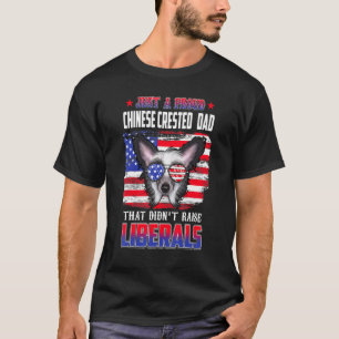 Nur ein stolzer Chinese Crested Hund Papa Amerika T-Shirt