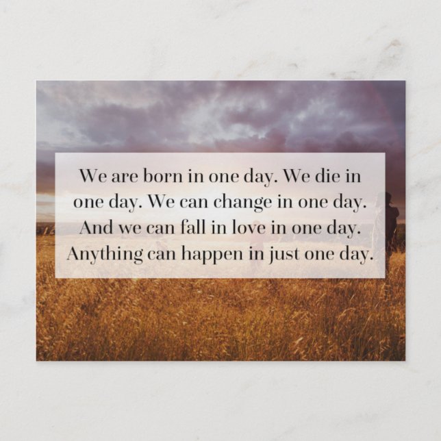 Nur ein Tagesangebot Postkarte (Vorderseite)