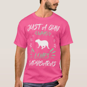 Nur ein Typ, der Capybaras Lieben T-Shirt