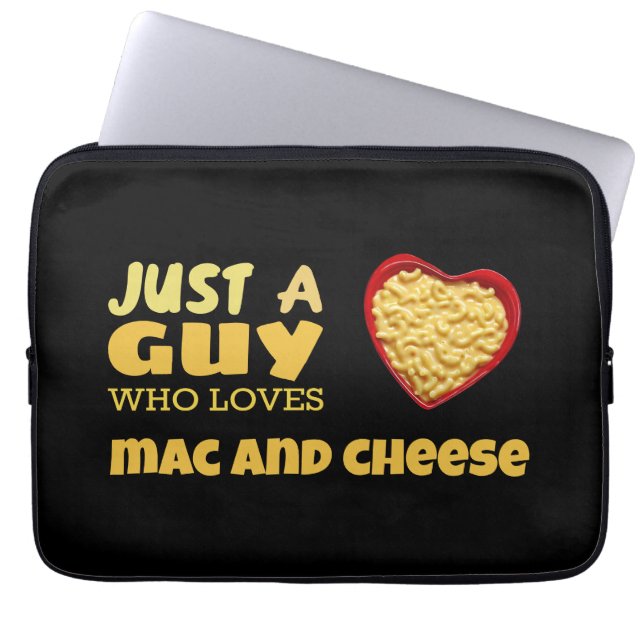 Nur ein Typ, der Käse und Käse Lieben Laptopschutzhülle (Vorderseite)