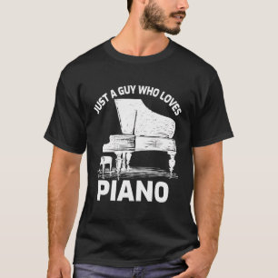Nur ein Typ, der Klavier Liebe T-Shirt