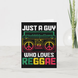 Nur ein Typ, der Reggae Music Jamaica Lieben Vinta Karte