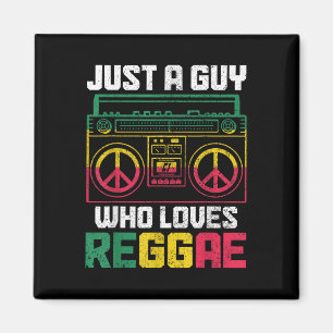 Nur ein Typ, der Reggae Music Jamaica Lieben Vinta Magnet