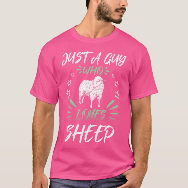 Nur ein Typ, der Schafe Liebe T-Shirt (Vorderseite)