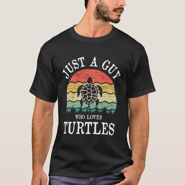 Nur ein Typ, der Schildkröten-Geschenke Liebe T-Shirt (Vorderseite)