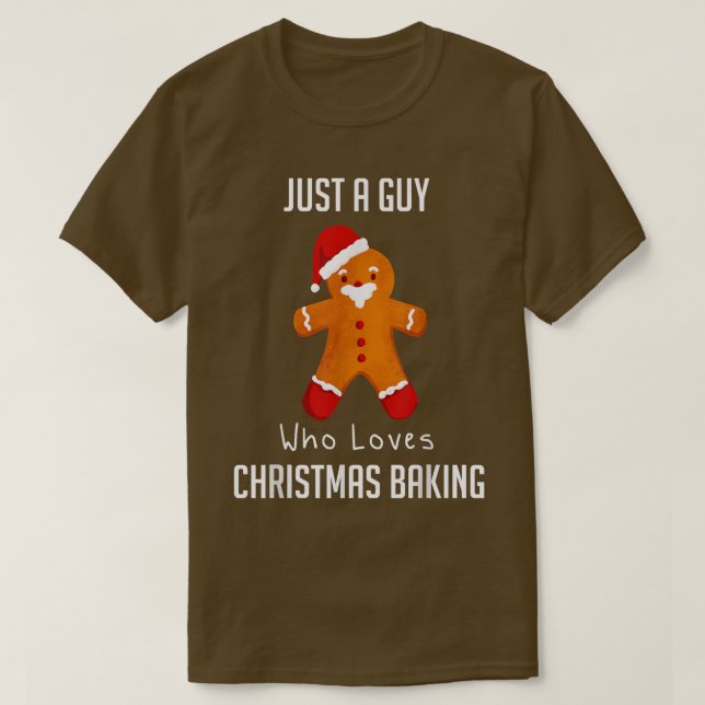 Nur ein Typ, der Weihnachtsgebäck 2169 Lieben T-Shirt (Design vorne)