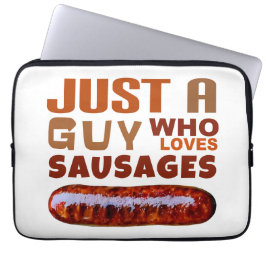 Nur ein Typ, der Würstchen Liebe Laptopschutzhülle