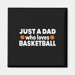 Nur ein Vater, der Basketball Lieben glückliche Vä Magnet